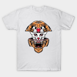 Tiger Cat Illustration T-Shirt